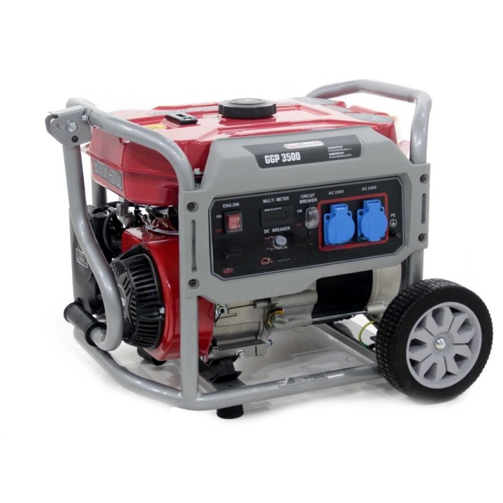 GeoTech Pro GGP 3500 aggregaatti, 3 kW, 2,8 kW jatkuva, AVR, yksivaiheinen