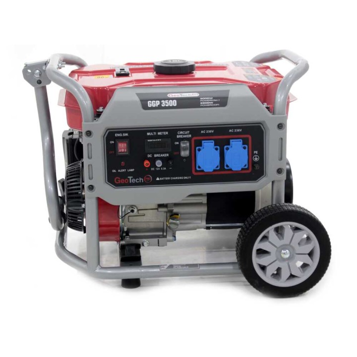 GeoTech Pro GGP 3500 aggregaatti, 3 kW, 2,8 kW jatkuva, AVR, yksivaiheinen