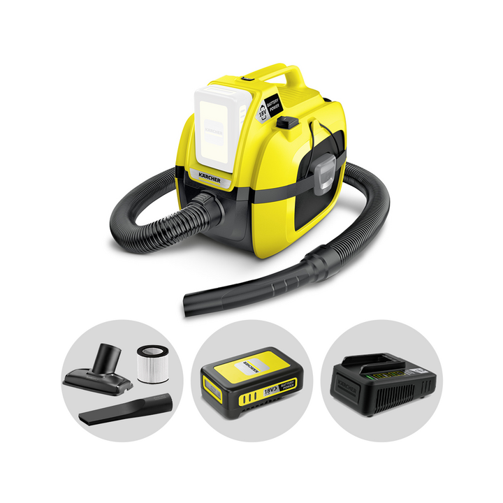 Karcher WD 1 märkä kuivaimuri 18 V 2 5 Ah 7 l