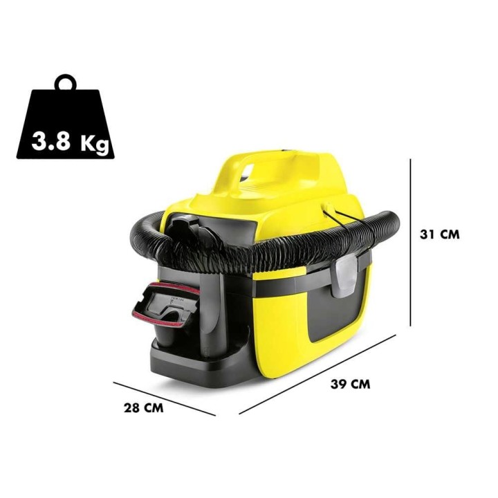 Karcher WD 1 märkä-kuivaimuri, 18 V, 2,5 Ah, 7 l