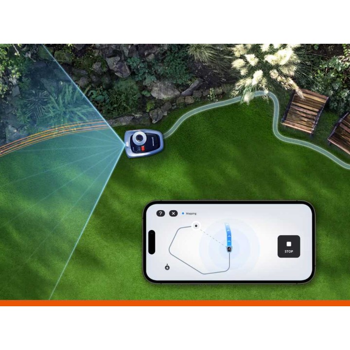 Segway NAVIMOW I105E robottiruohonleikkuri ilman rajakaapelia, 600 m², 21,6 V