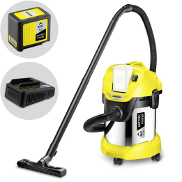 Karcher WD 3 Premium Battery märkä kuivaimuri 36 V 17 l