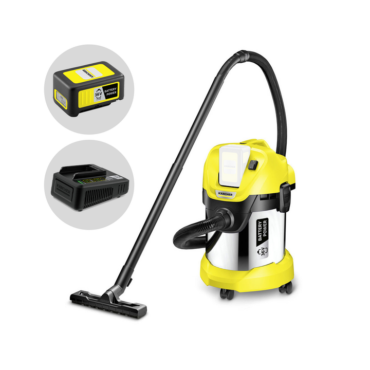 Karcher WD 3 Premium Battery märkä kuivaimuri 36 V 2 5 Ah 17 l