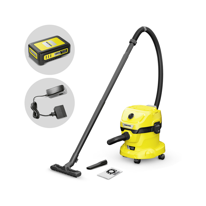 Kärcher WD 2 18 märkä kuivaimuri 12 l 18 V 2 5 Ah