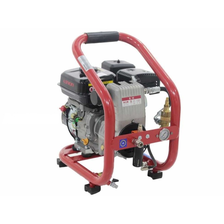 Airmec Micro 02/260 S15 bensiinikäyttöinen motokompressori, 10 bar