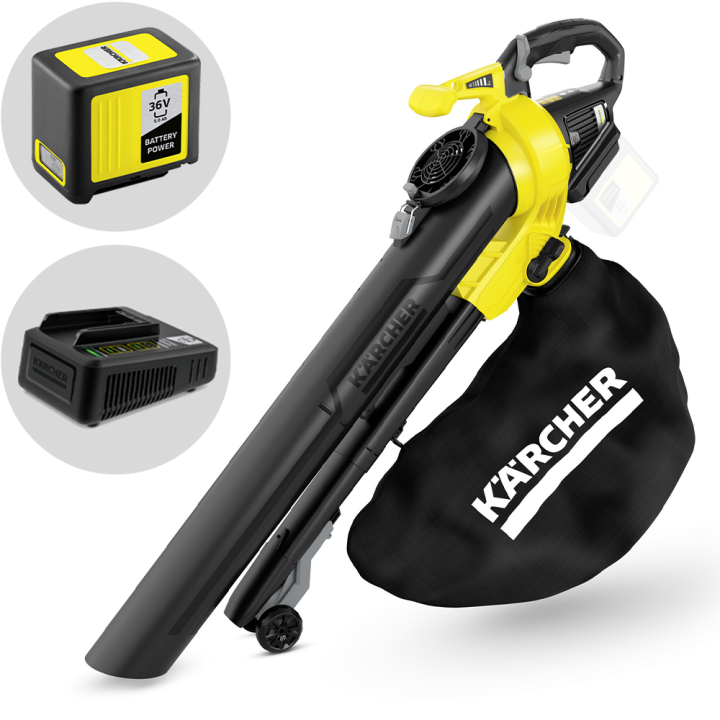 Karcher BLV 36 240 akkukäyttöinen lehtipuhallin ja imuri 36 V 5 Ah 45 l