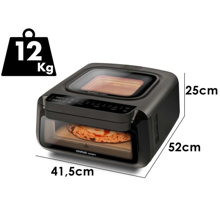 G3 Ferrari Krispy monitoiminen sähköuuni pizzaan, 2 100 W, 13 l, 40–380 °C