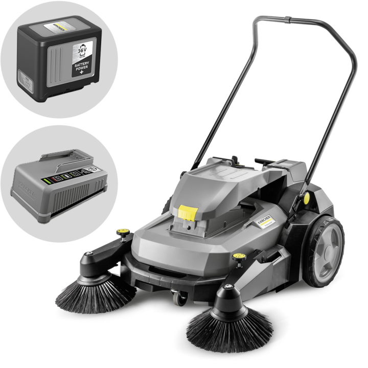 Karcher KM 70 25 C Bp 2SB akkukäyttöinen lakaisukone 36 V 98 cm