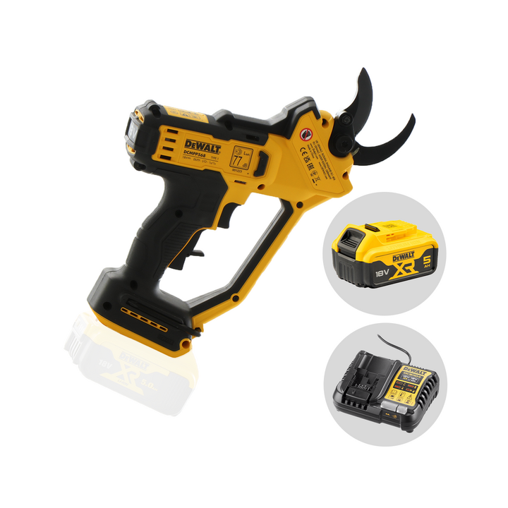 DeWalt DCMPP568P1 QW akkukäyttöiset oksasakset 18 V 5 Ah 38 mm