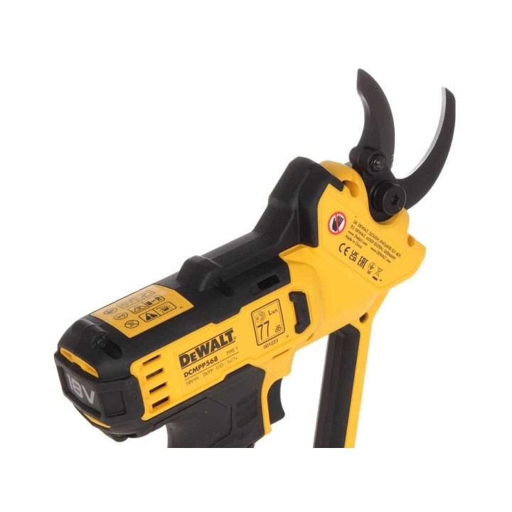 DeWalt DCMPP568P1-QW akkukäyttöiset oksasakset, 18 V, 5 Ah, 38 mm