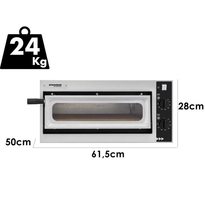 Prismafood SMALL BASIC 1/40 VETRO 2T sähköuuni pizzalle, 1 600 W, 230 V