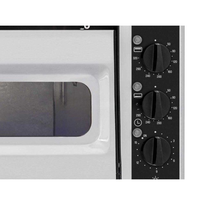 Prismafood SMALL BASIC ALTO 1/40 VETRO 2T sähköuuni pizzalle, 1 600 W, 230 V