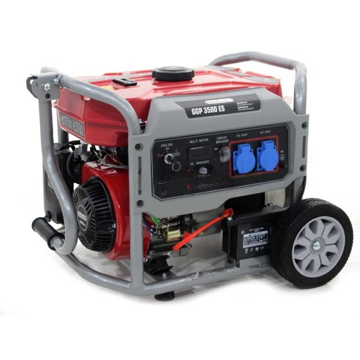 GeoTech Pro GGP 3500 ES generaattori, AVR, 3 kW, 2,8 kW jatkuva, yksivaiheinen