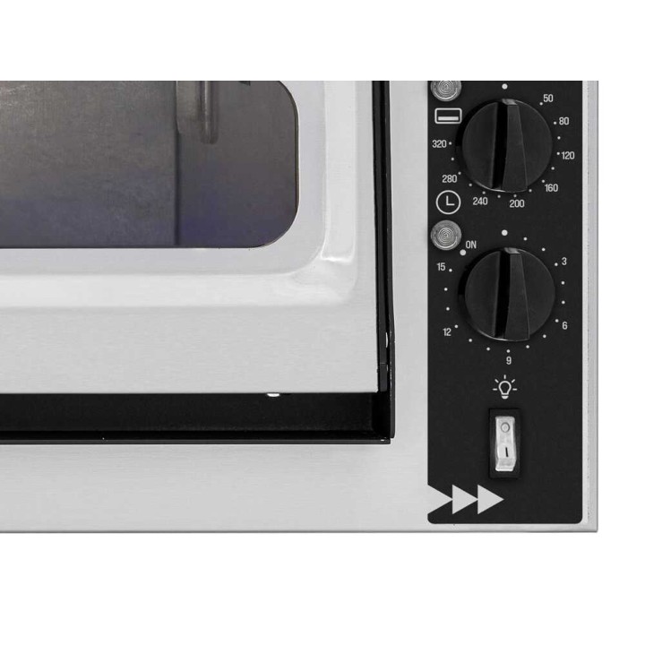 Prismafood SMALL BASIC ALTO 1/40 VETRO 2T sähköuuni pizzalle, 1 600 W, 230 V