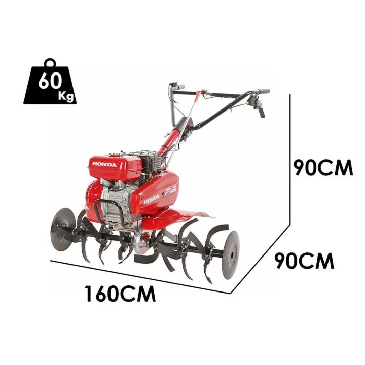 Honda F 560 bensiinijyrsin, Honda GX160, 5,5 HP, 80 cm, 6 + 2 vaihdetta