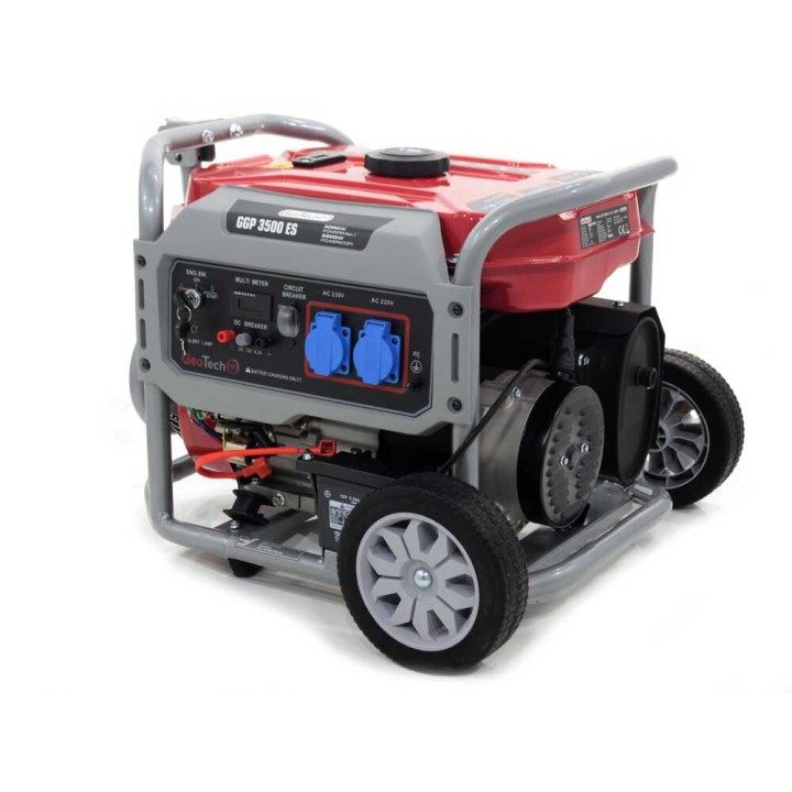 GeoTech Pro GGP 3500 ES generaattori, AVR, 3 kW, 2,8 kW jatkuva, yksivaiheinen