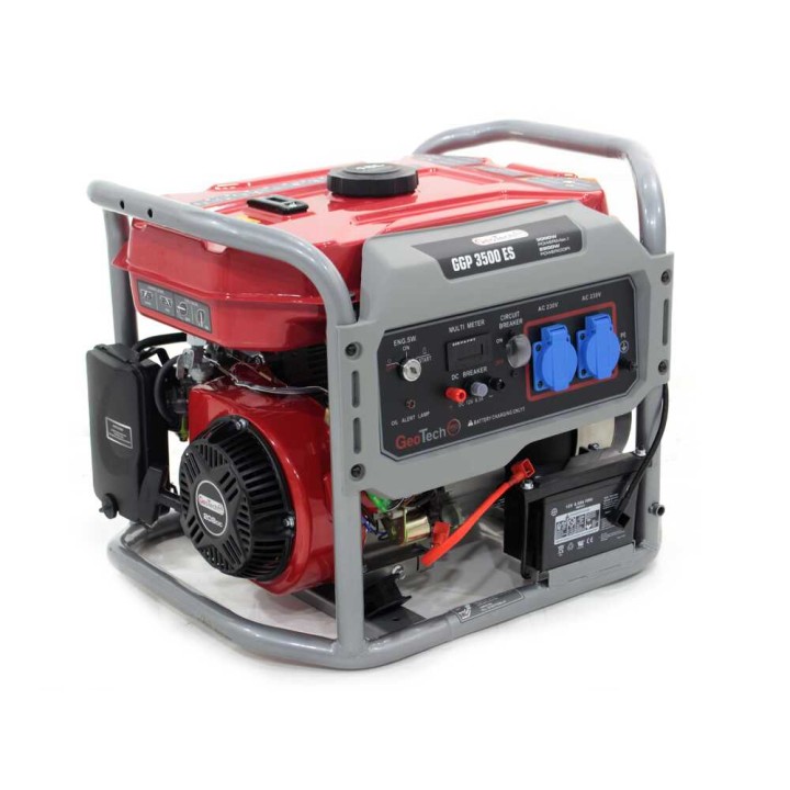 GeoTech Pro GGP 3500 ES generaattori, AVR, 3 kW, 2,8 kW jatkuva, yksivaiheinen