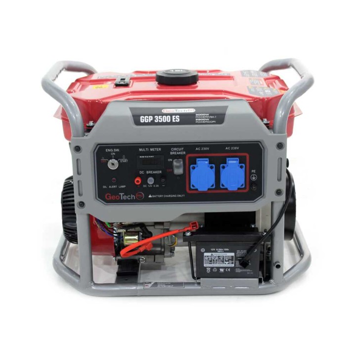 GeoTech Pro GGP 3500 ES generaattori, AVR, 3 kW, 2,8 kW jatkuva, yksivaiheinen