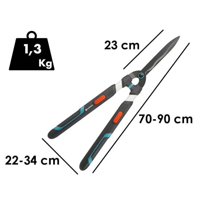 Gardena TeleCut teleskooppiset pensassakset, 70–90 cm, 230 mm