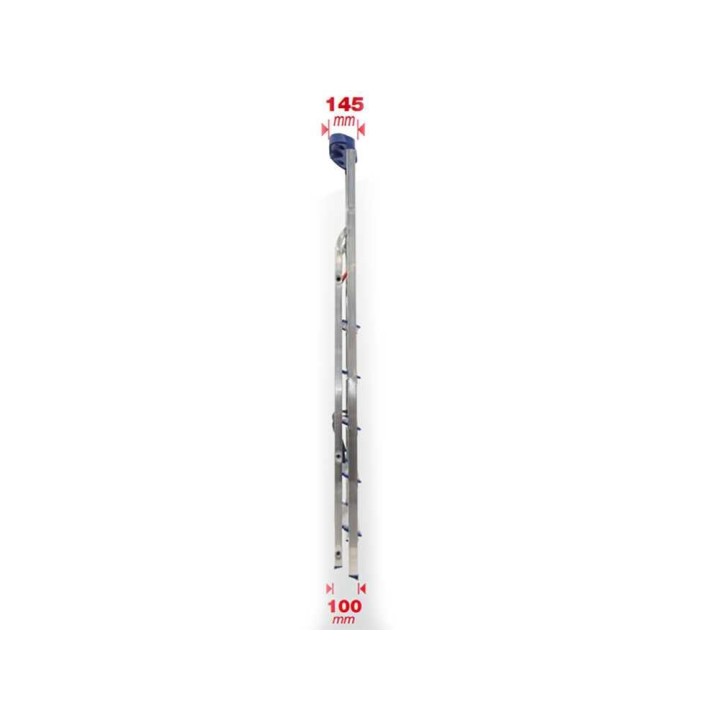 Facal Maxi 3 -alumiinitikkaat, 3 porrasta, 150 kg, 123 cm