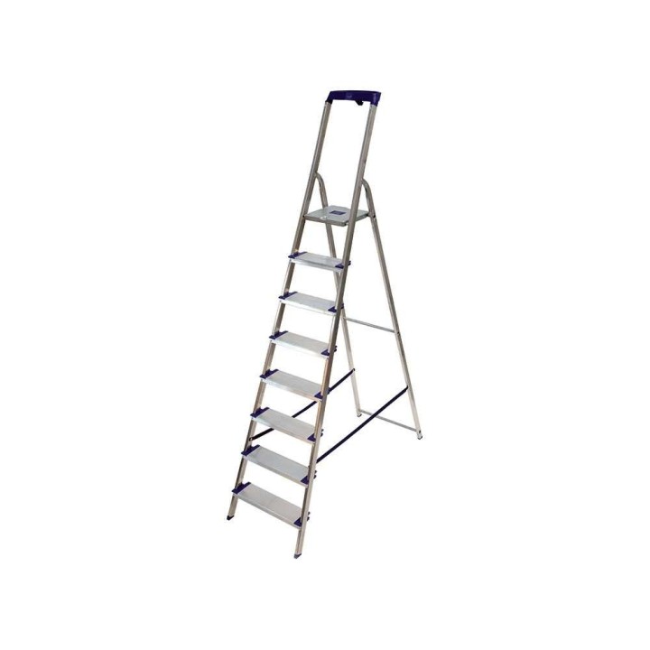 Facal Maxi 8 työportaat, alumiini, 8 askelmaa, 232 cm, 150 kg