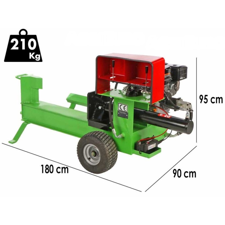 Seven Italy T-20 vaakasuora halkomakone, 20 t, 9 HP, Loncin 270 cm³