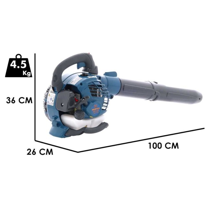 Wortex SFM-T2 lehtipuhallin, 25,4 cm³, 1,07 HP, kaksitahtimoottori