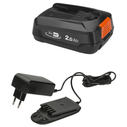 Gardena Start Set 18 V 2 Ah akku ja AL1810 CV laturi