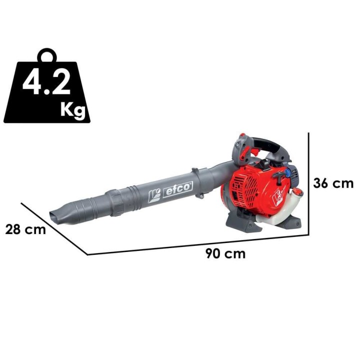 Efco SA 2500 polttomoottoripuhallin, 2-tahtimoottori 25,4 cm³, 1,3 HP