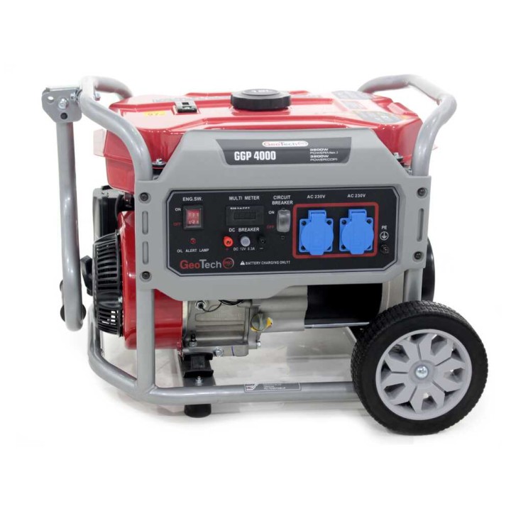 GeoTech Pro GGP 4000 -bensiinigeneraattori, 3,2 kW, AVR, yksivaiheinen