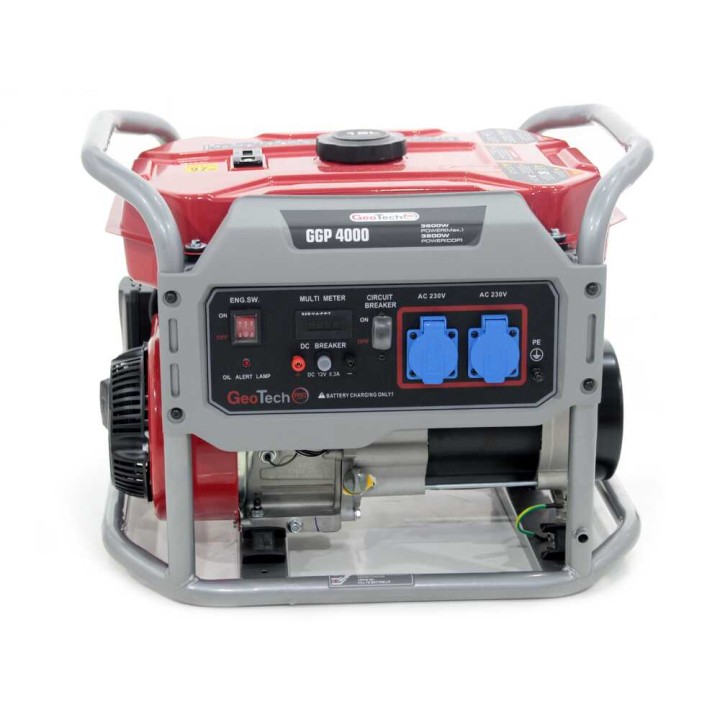 GeoTech Pro GGP 4000 -bensiinigeneraattori, 3,2 kW, AVR, yksivaiheinen
