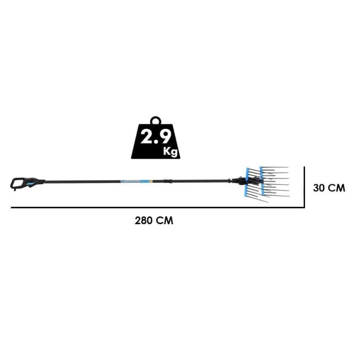 Campagnola Alice STAR ECO Plug-in oliivinkorjuulaite, hiilikuituvarsi 210–280 cm, 325 W, 21,6 V 5 Ah