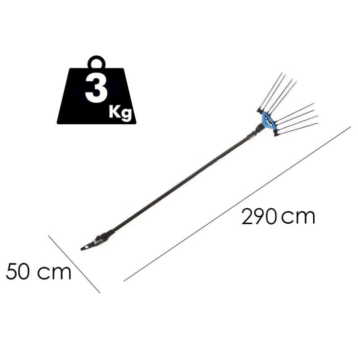 Campagnola Icarus V1 ECO Plug-in -oliivinkorjuukampa, hiilikuituvarsi 230 cm, 325 W, 12 V
