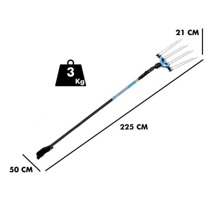 Campagnola Icarus V1 ECO Plug-in oliivinkorjuukampa, hiilikuituvarsi, 325 W, 12 V