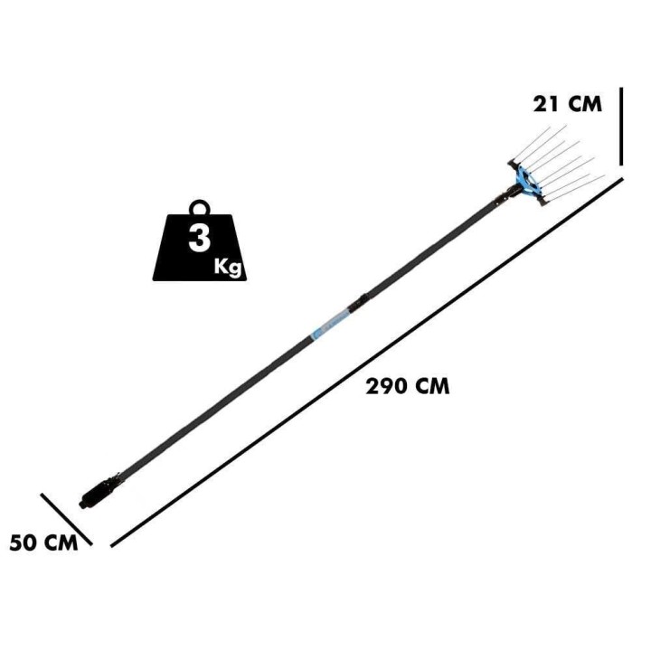 Campagnola Icarus V1 ECO Plug-in oliivinkorjuukampa, hiilikuituvarsi, 325 W, 12 V