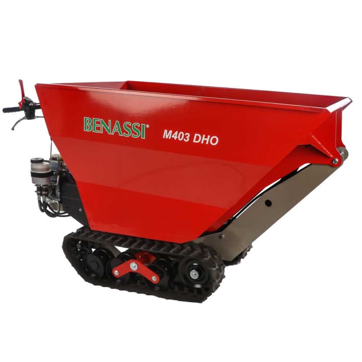 Benassi M403DHO telaketjukuljetin, hydraulinen dumper-lava, 400 kg, Honda GX160