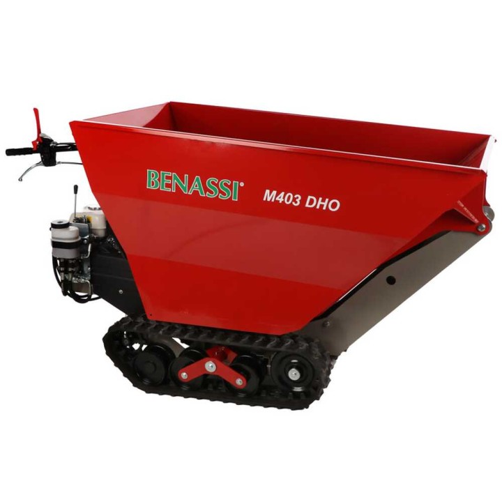 Benassi M403DHO telaketjukuljetin, hydraulinen dumper-lava, 400 kg, Honda GX160
