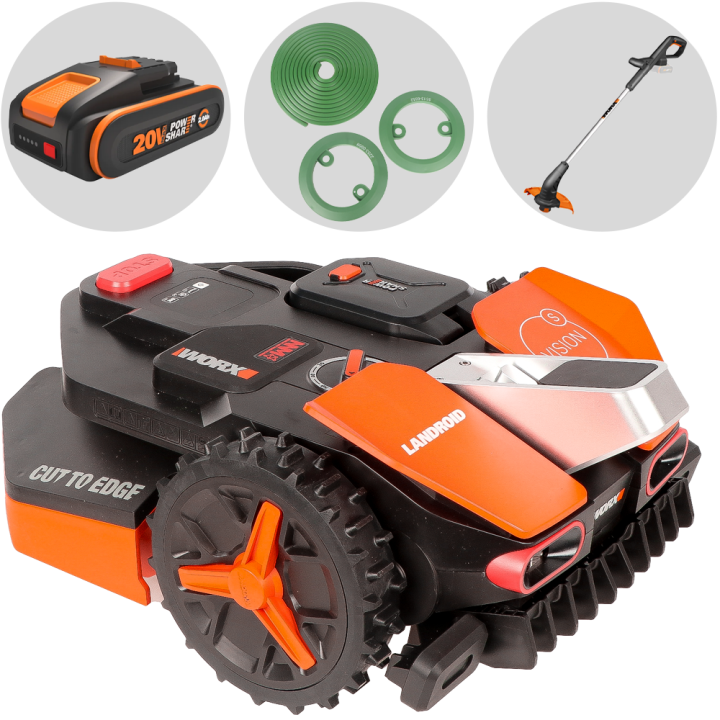 Worx Landroid Vision S250 WR202E robottiruohonleikkuri 20 V ilman rajalankaa