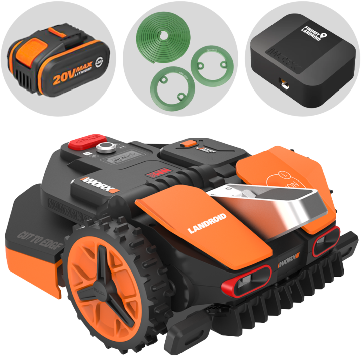 Worx Landroid Vision L1300 WR213E robottiruohonleikkuri 20 V ilman rajalankaa