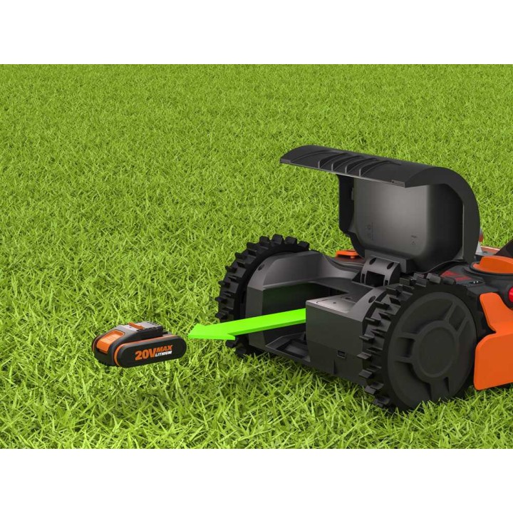 Worx Landroid L WR155E robottiruohonleikkuri, 2 000 m², 20 V, 22 cm