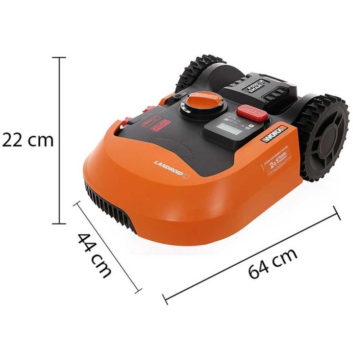 Worx Landroid L WR155E robottiruohonleikkuri, 2 000 m², 20 V, 22 cm