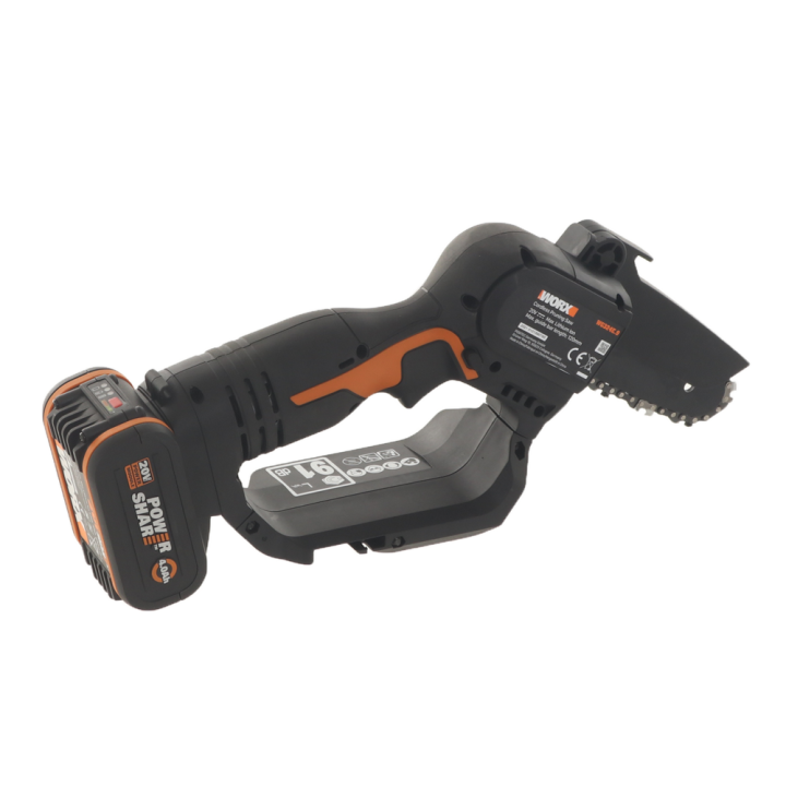 Worx WG324E.9 akkukäyttöinen oksasaha, 20 V, 12 cm, ilman akkua ja laturia