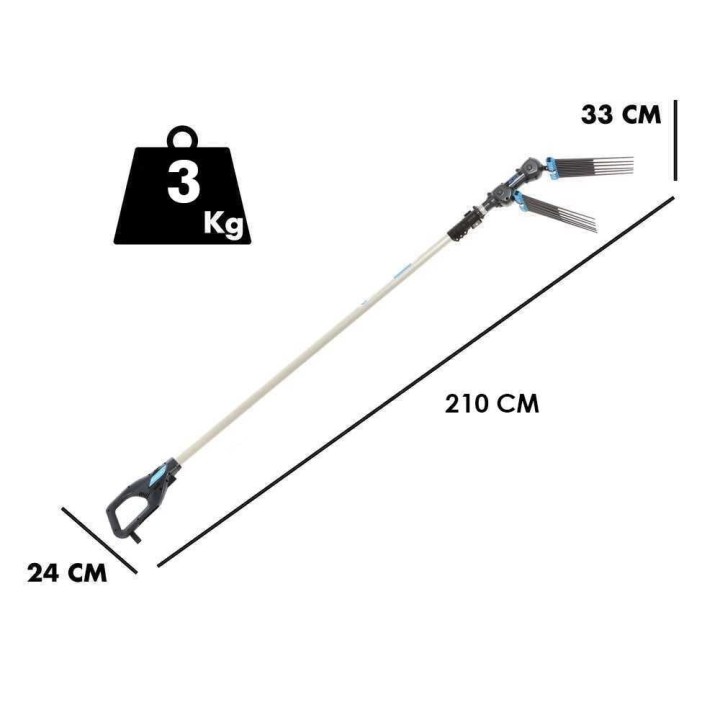 Campagnola Alice STAR 58 PLUS sähköinen oliivinkeruukampa, 210–280 cm, 350 W, reppuakku