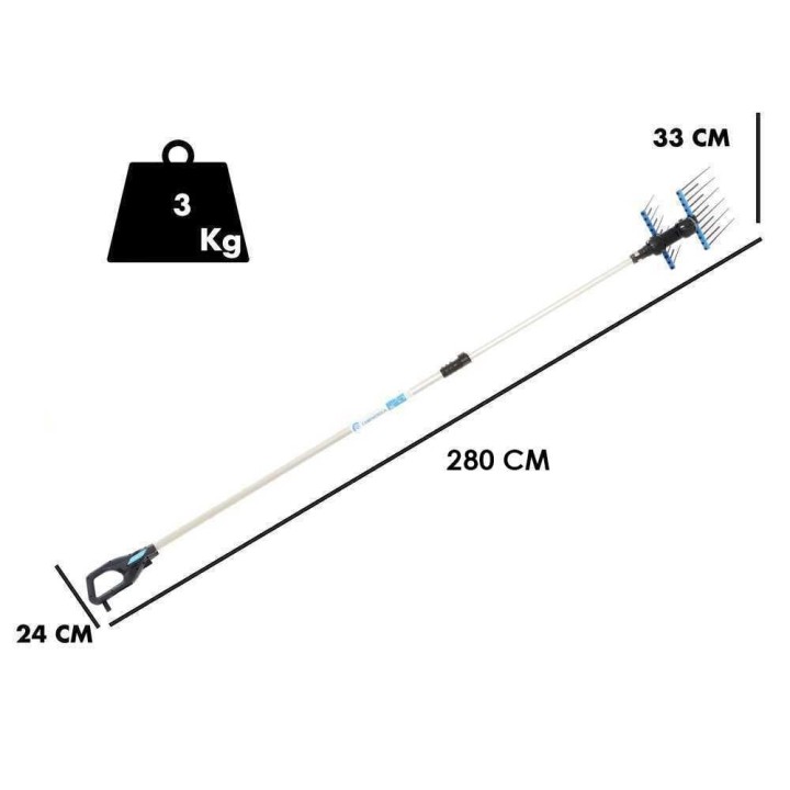 Campagnola Alice STAR 58 PLUS sähköinen oliivinkeruukampa, 210–280 cm, 350 W, reppuakku