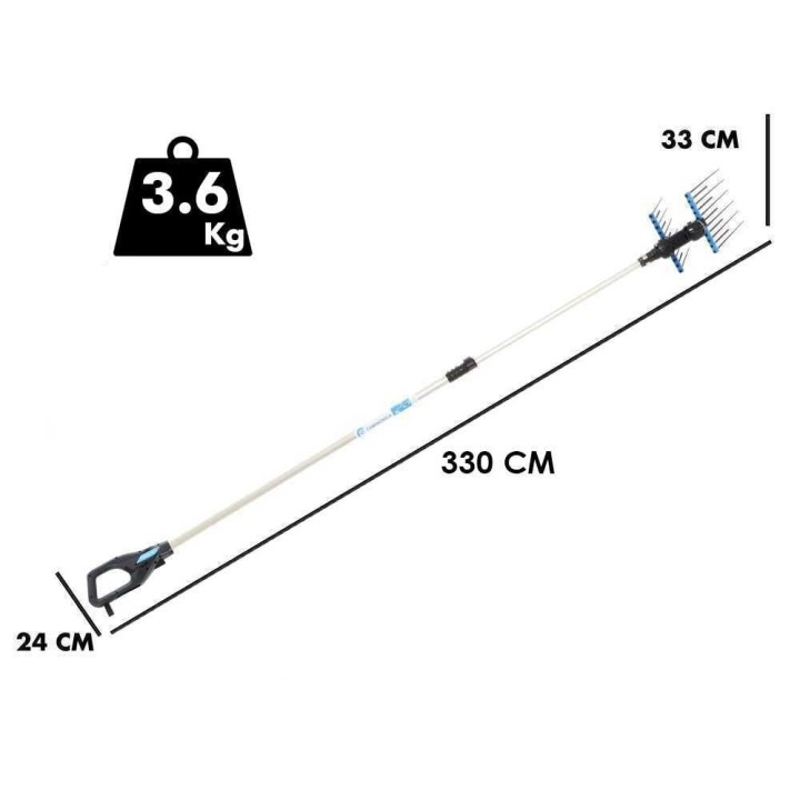 Campagnola Alice STAR 58 PLUS oliivinkerääjä, 350 W, 58 V, teleskooppivarsi 245–330 cm