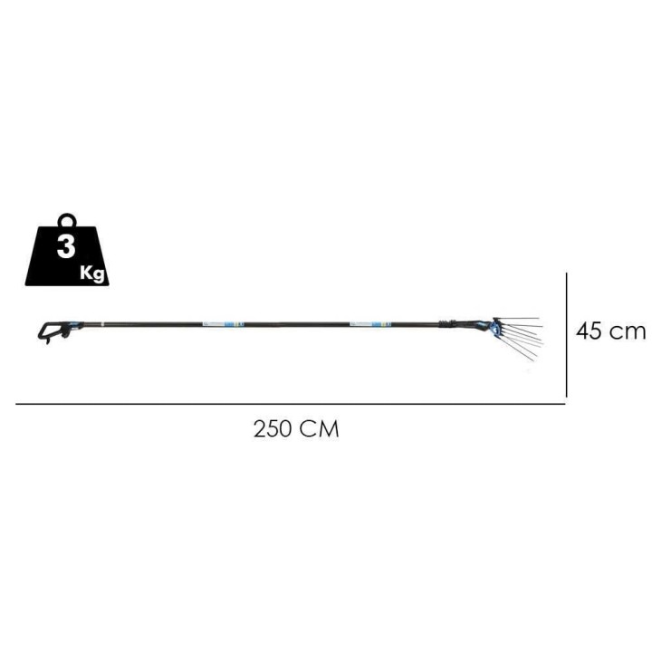Campagnola MASTER Plug-in oliivinkerääjä, 325 W, 12 V, teleskooppivarsi 100–150 cm
