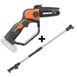 Worx WG324E 9 akkukäyttöinen oksasaha 12 cm 20 V ilman akkua ja laturia