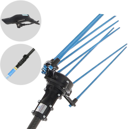 Campagnola HERCULES 58V oliivinkorjuuharava hiilikuituvarsi 350 W 235 320 cm