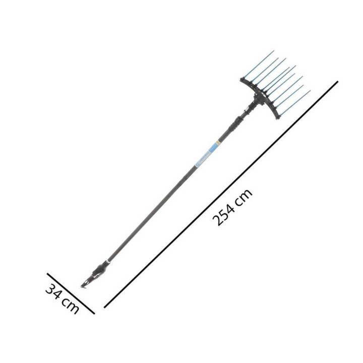 Campagnola HERCULES 58V oliivinkorjuuharava, hiilikuituvarsi, 350 W, 235–320 cm