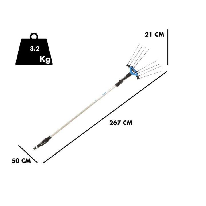 Campagnola Icarus V1 58 oliivinkorjuukampa, 350 W, 58 V, teleskooppivarsi 185–270 cm